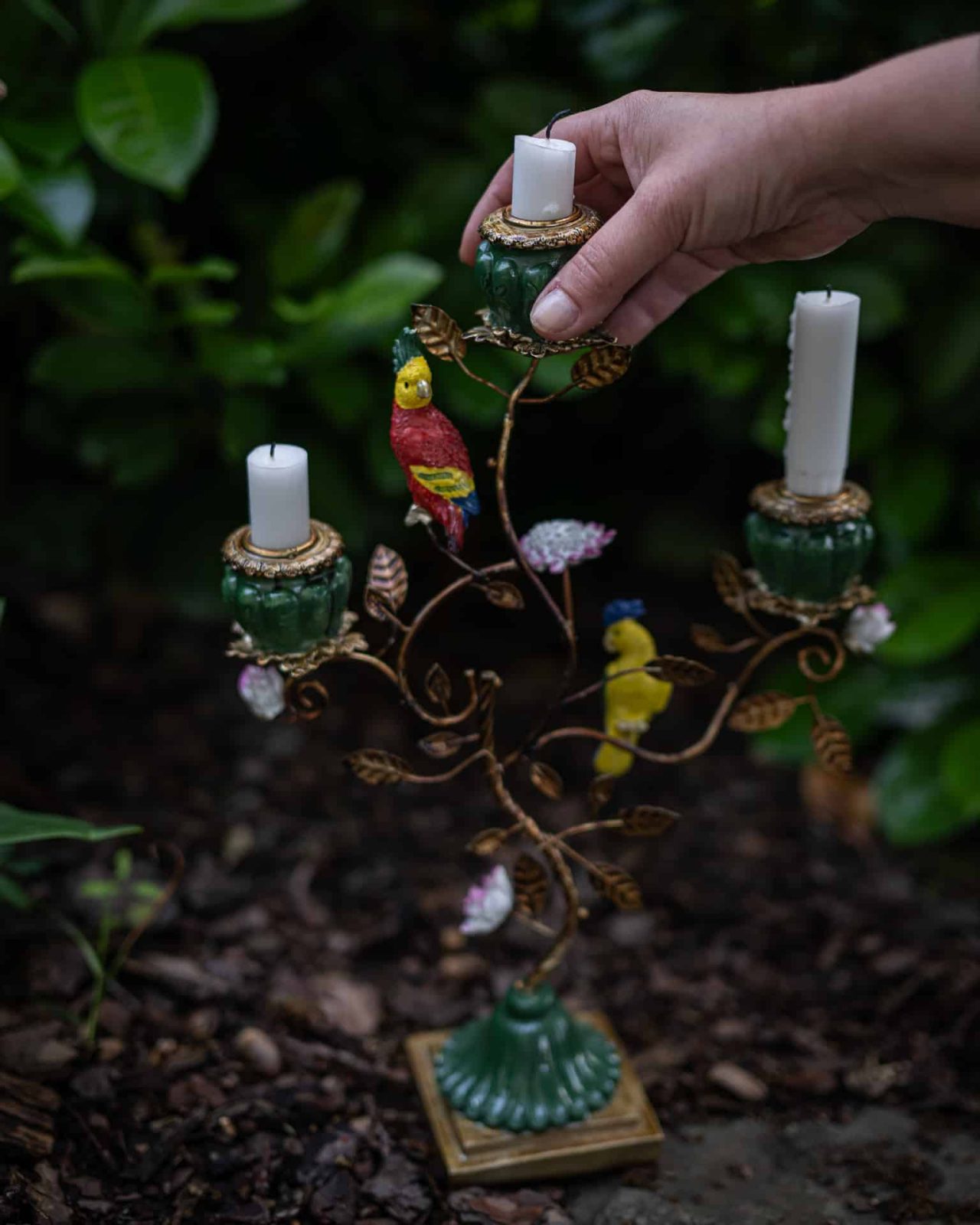 Färgstark och kaxig ljusstake