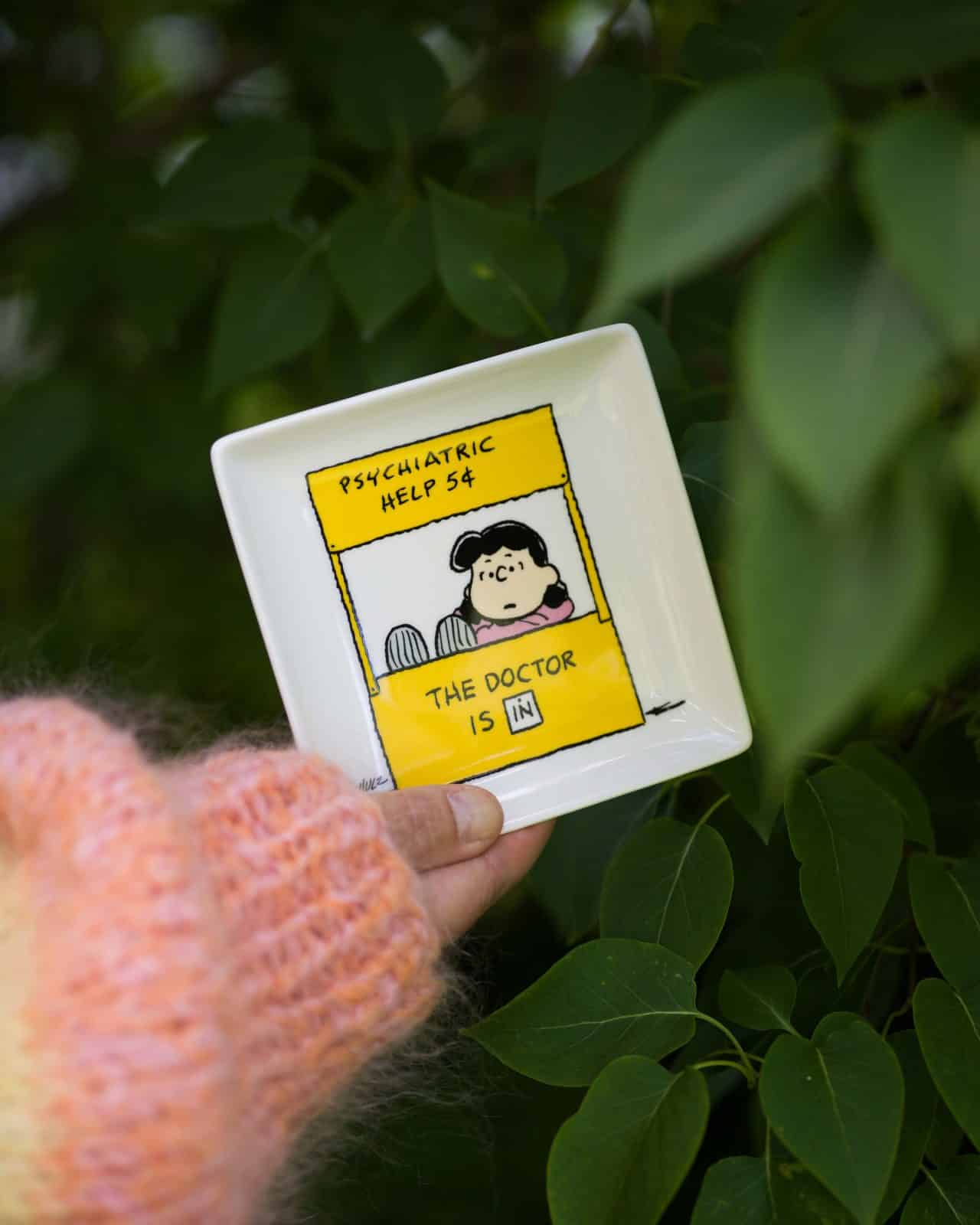 Litet fat "Lucy van Pelt, help"