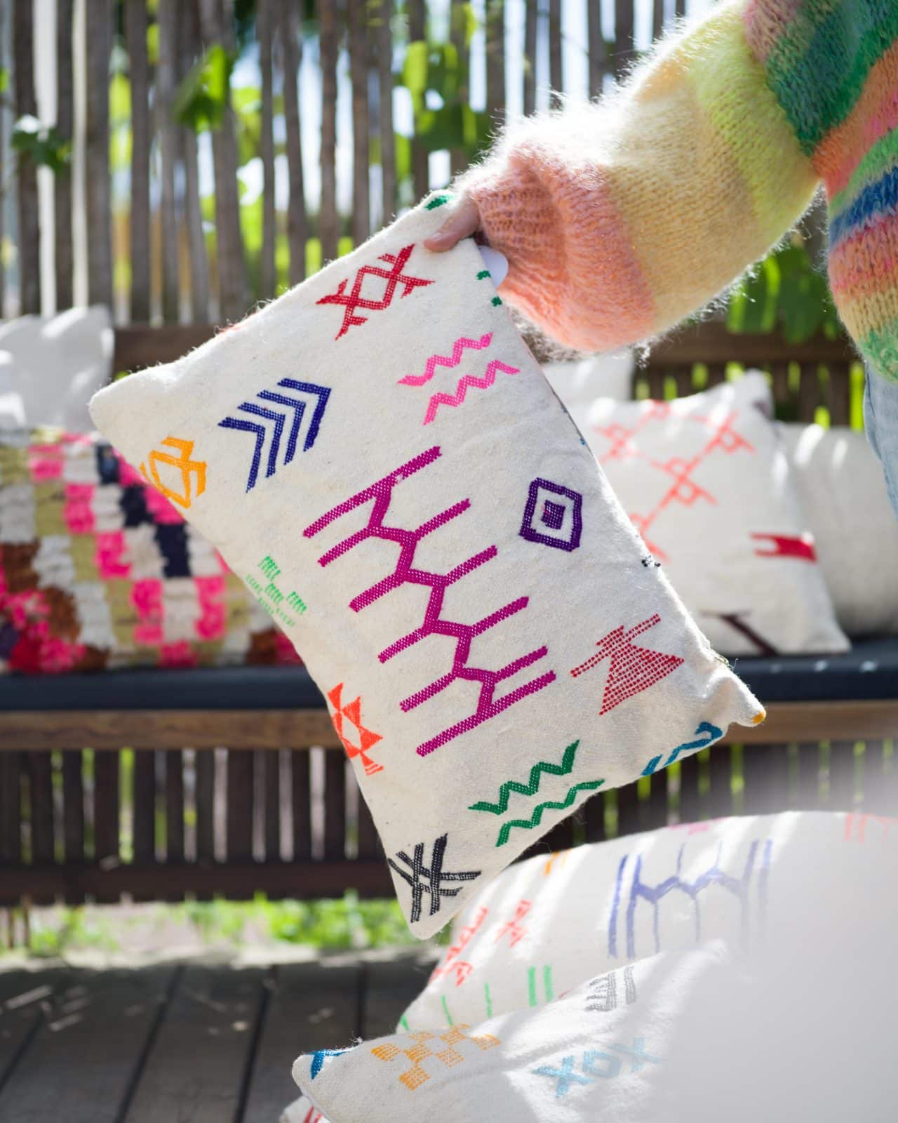 Kudde gjord av Vintagetextilier "Boujad" nr.11