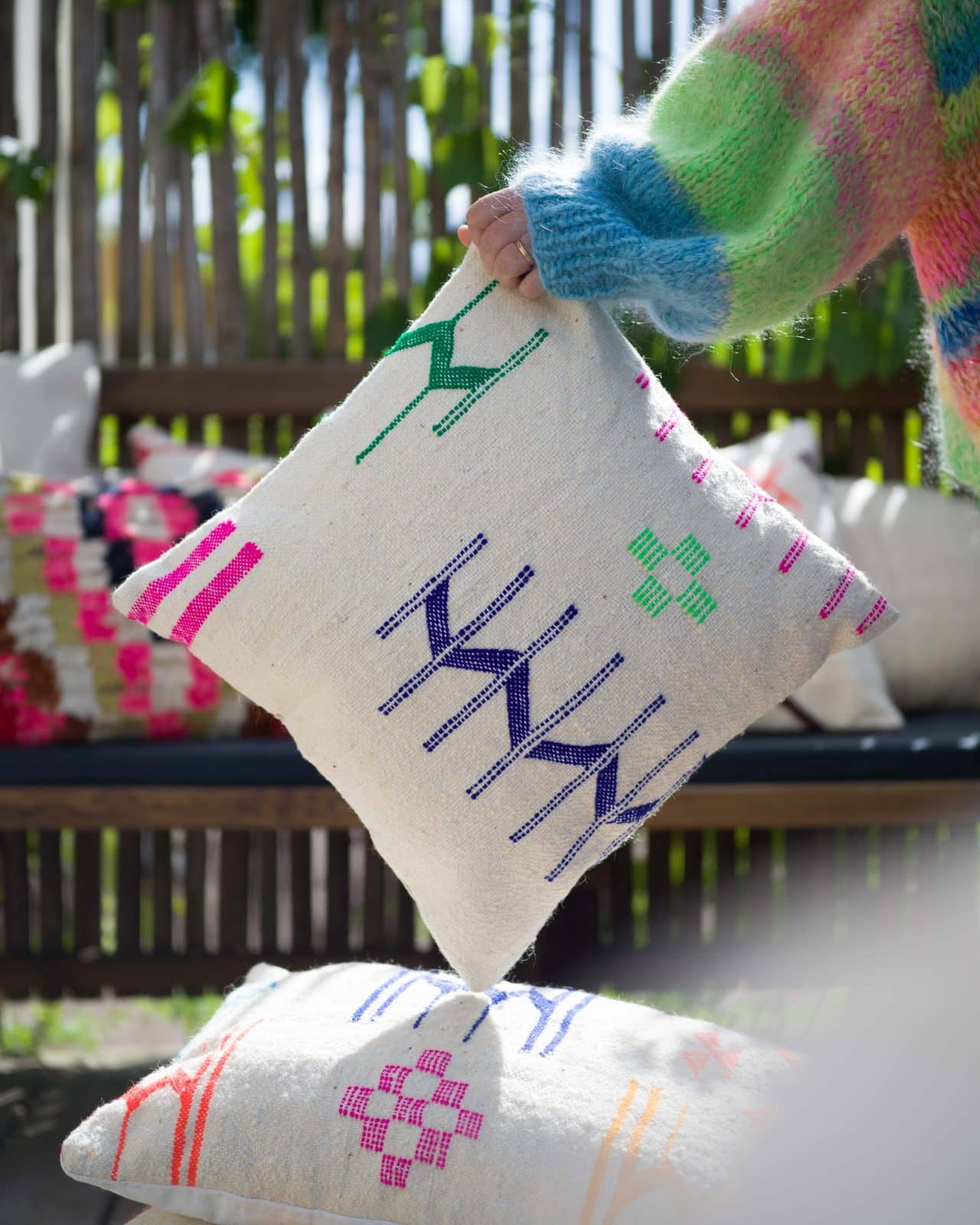 Kudde gjord av Vintagetextilier "Boujad" nr.8