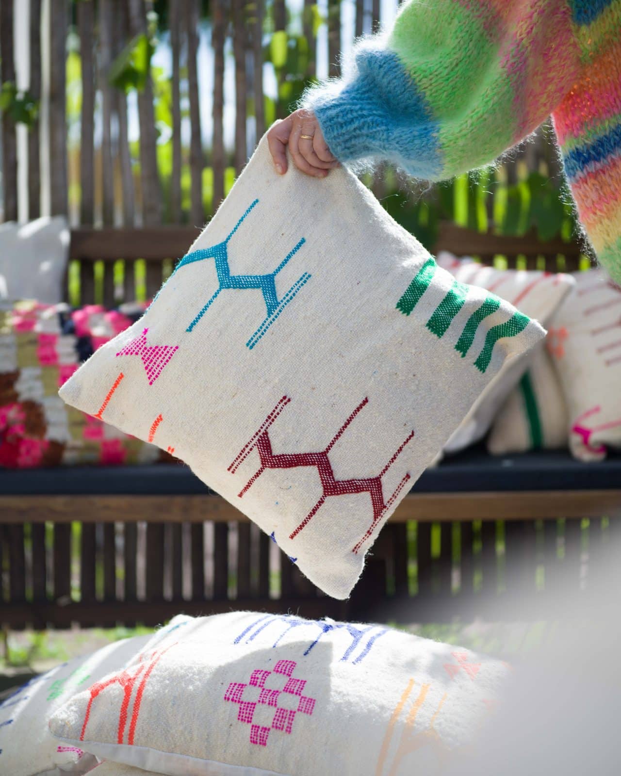 Kudde gjord av Vintagetextilier "Boujad" nr.2