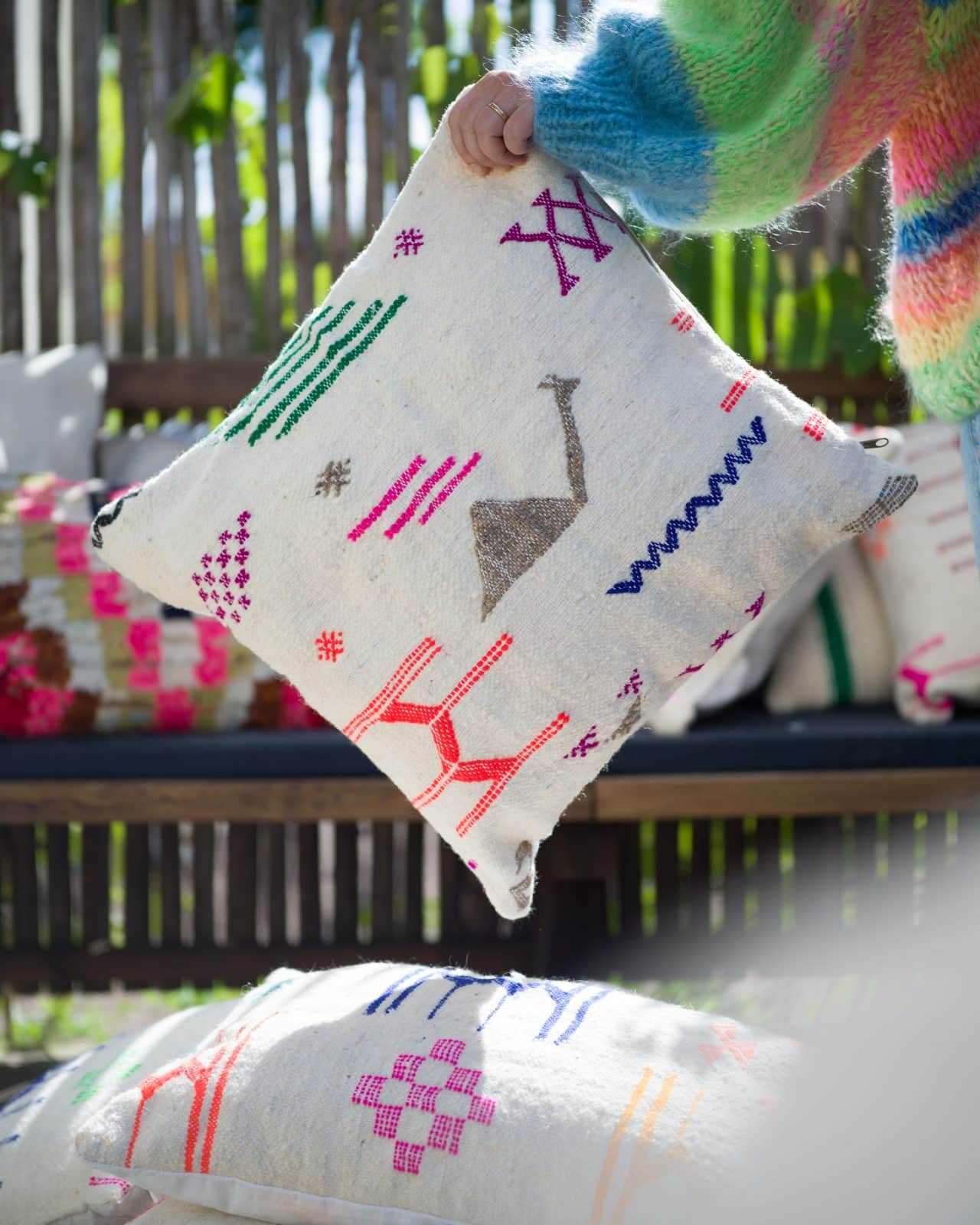 Kudde gjord av Vintagetextilier "Boujad" nr.1