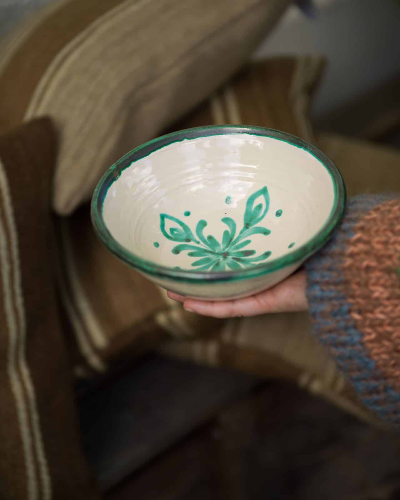 Skål i grönt från Granada