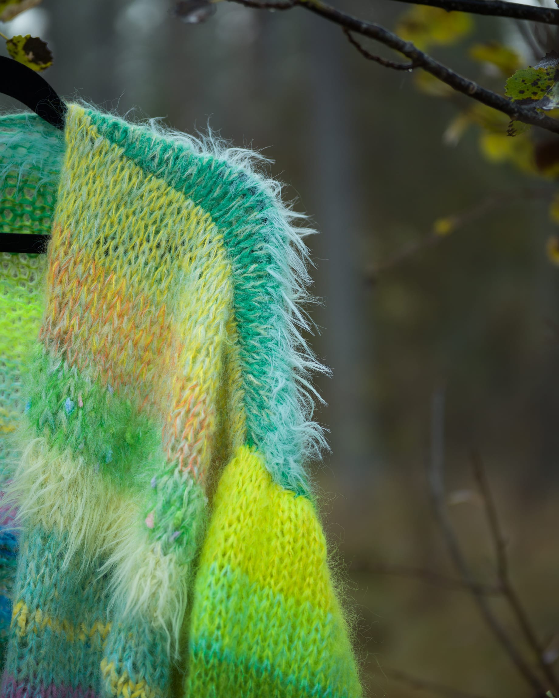 Stickad kofta i mohair, onesize nr8 - Bild 3