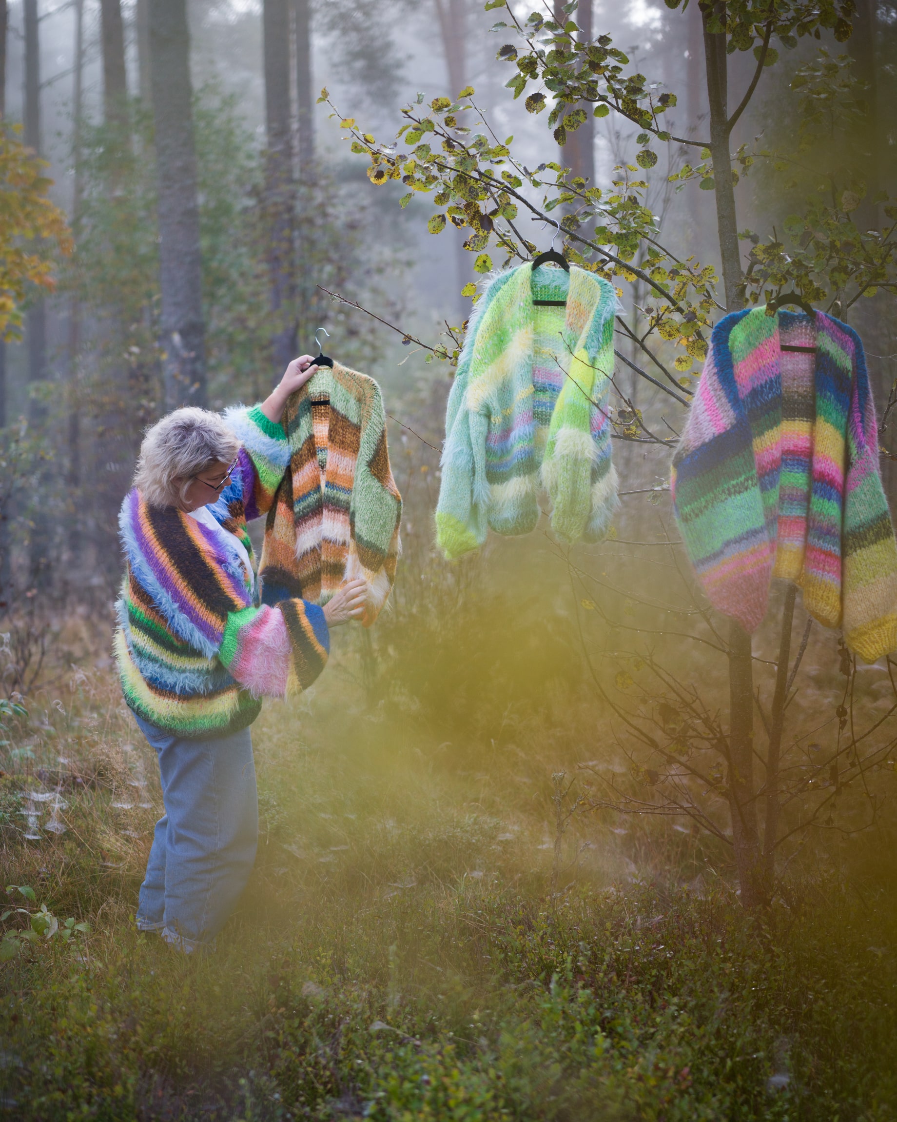 Stickad kofta i mohair, onesize nr3 - Bild 3