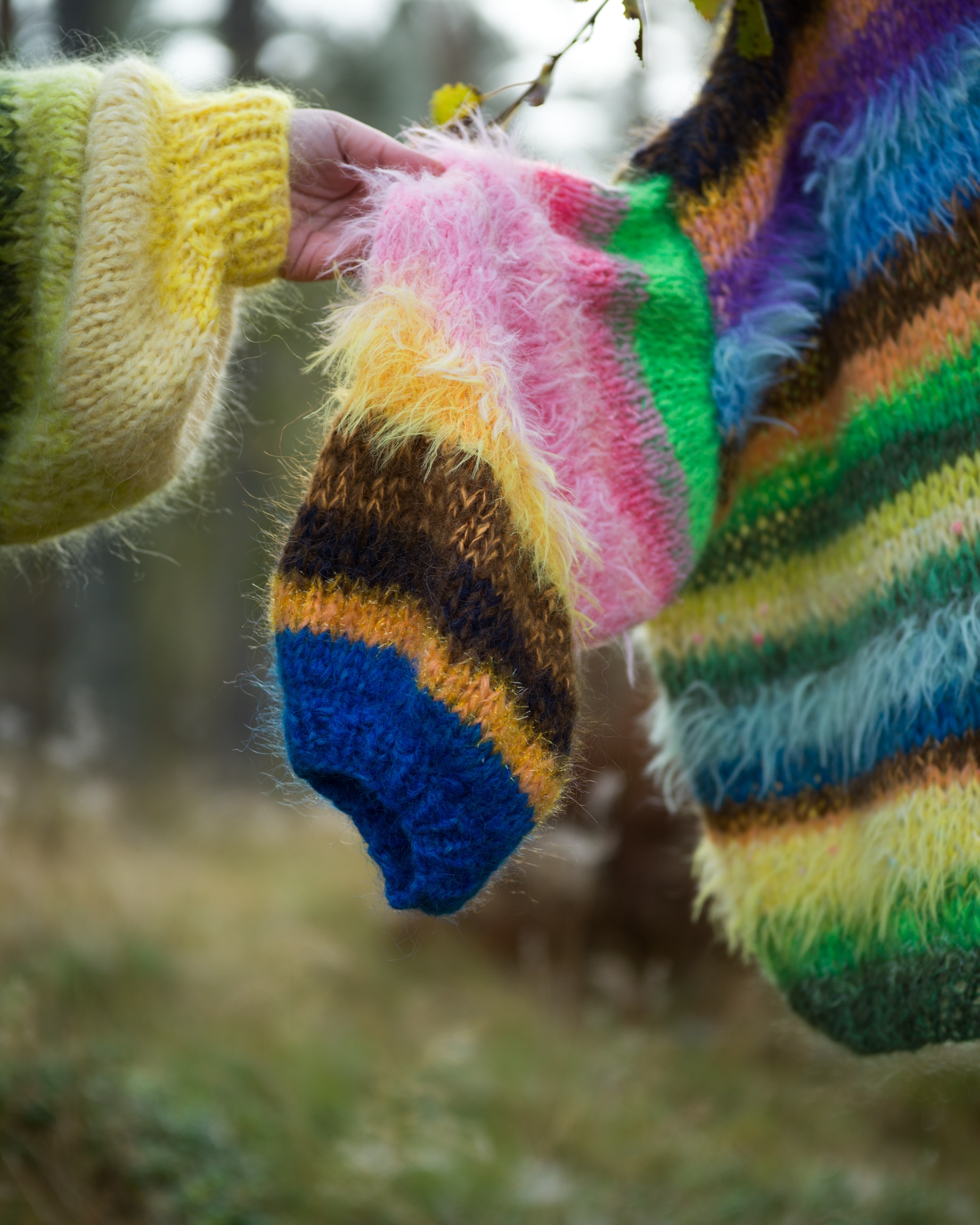 Stickad kofta i mohair, onesize nr4 - Bild 2